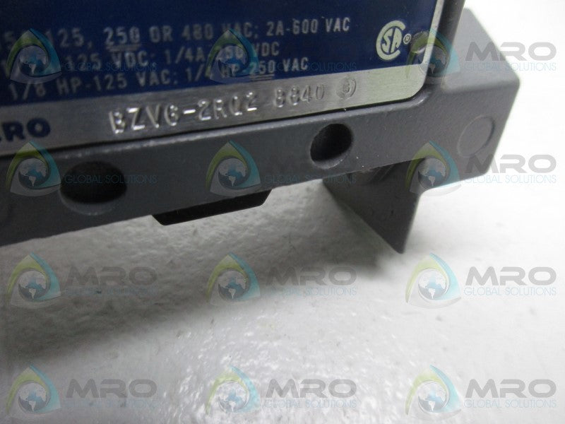 MICRO SWITCH BZV6-2RQ2 LIMIT SWITCH TOP ROLLER ARM (AS PICTURED)  NSNP