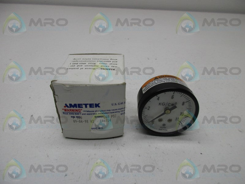AMETEK 146014 PRESSURE GAUGE 160PSI  NSMP