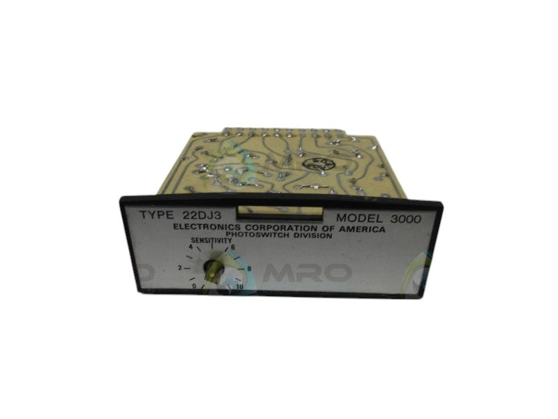 ELECTRONICS CORP. 22DJ3-3000 PHOTOSWITCH MODULE  UNMP