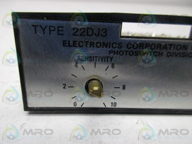 ELECTRONICS CORP. 22DJ3-3000 PHOTOSWITCH MODULE  UNMP