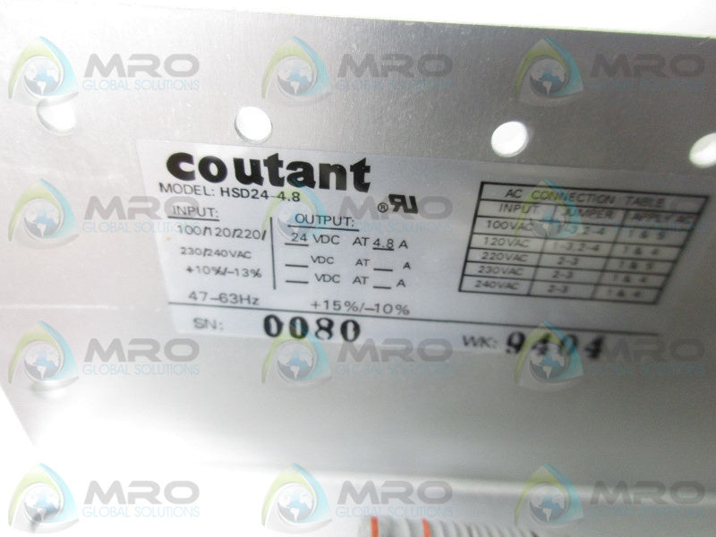 COUTANT HSD24-4.8 LINEAR POWER SUPPLY  NSMP