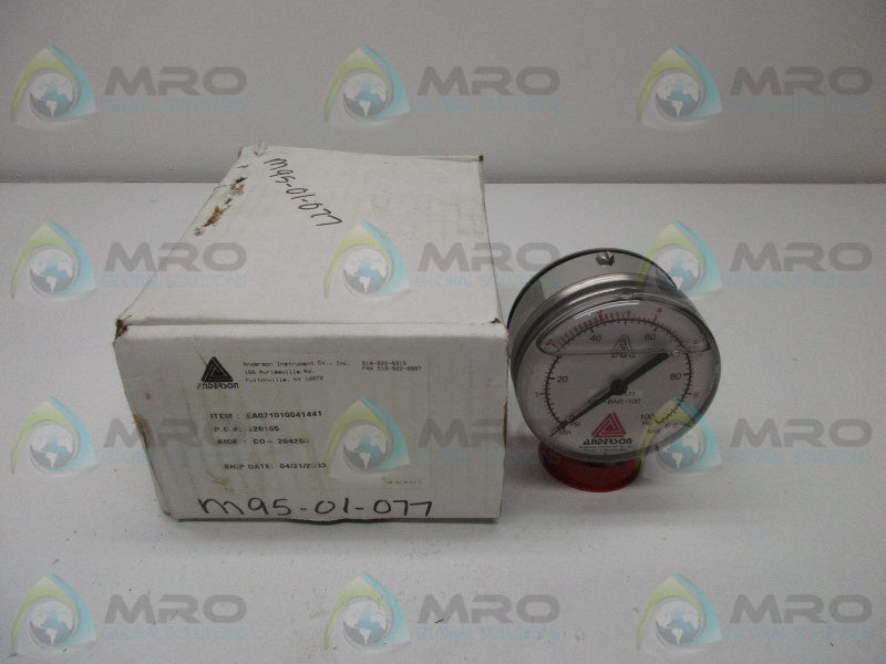 ANDERSON EA071010041441 PRESSURE GAUGE  NSMP