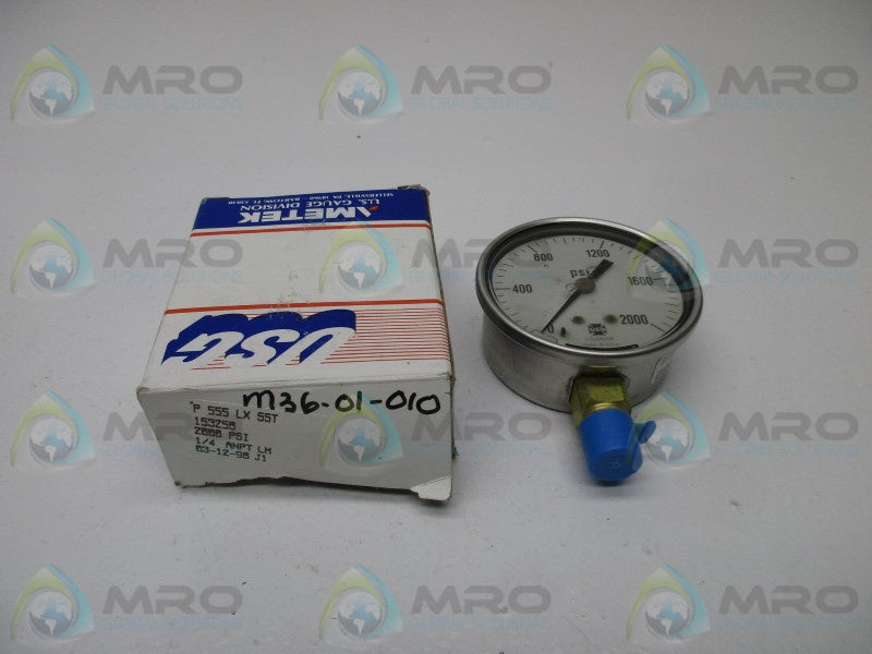 USG 153258 PRESSURE GAUGE 2000 PSI  NSMP