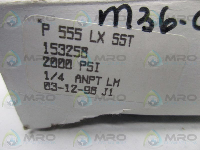 USG 153258 PRESSURE GAUGE 2000 PSI  NSMP