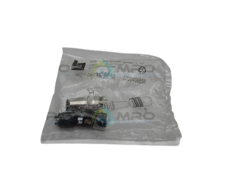 BINDER 680-1-09-0313-00-05 CABLE PLUG CONNECTOR  NSMP
