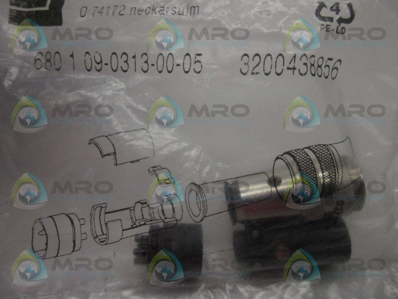 BINDER 680-1-09-0313-00-05 CABLE PLUG CONNECTOR  NSMP