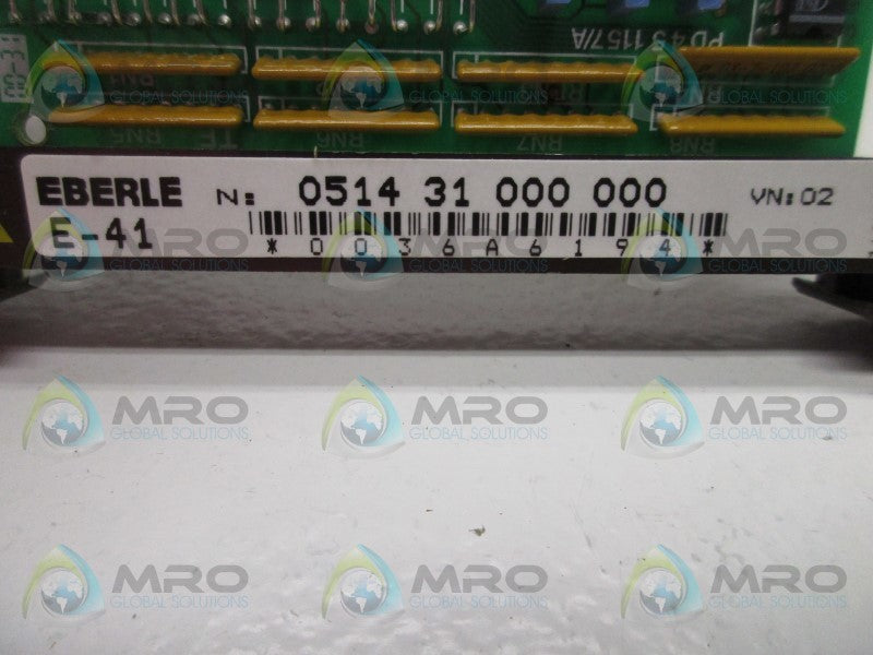 EBERLE E-41 INPUT MODULE  NSNP  NO BOX