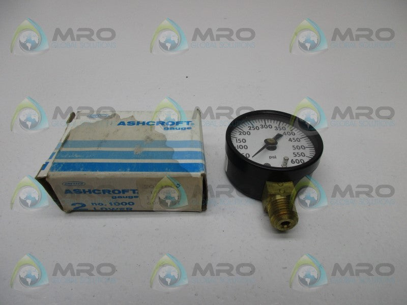 ASCHROFT 2" NO. 1000 PRESSURE GAUGE  NSMP