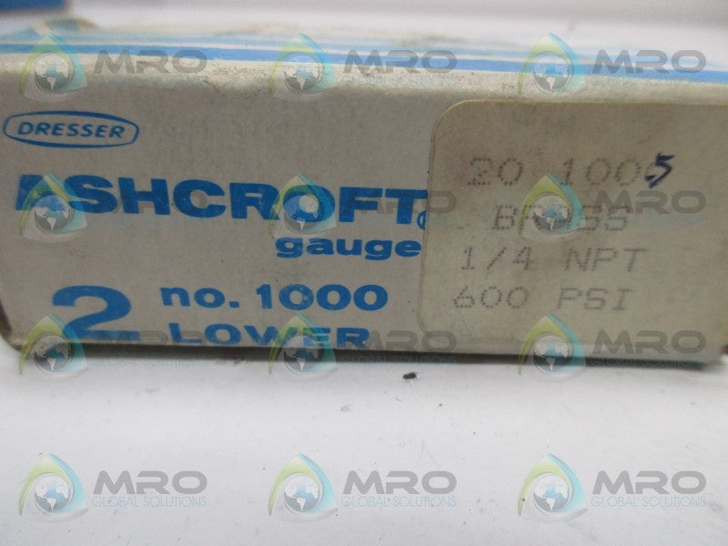 ASCHROFT 2" NO. 1000 PRESSURE GAUGE  NSMP
