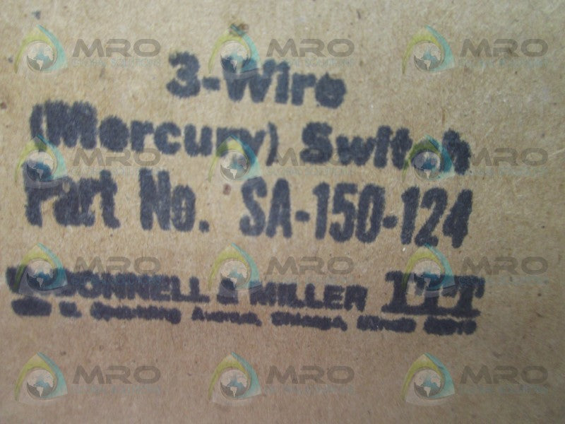 MCDONNELL & MILLER SA-150-124 3-WIRE SWITCH  NSMP