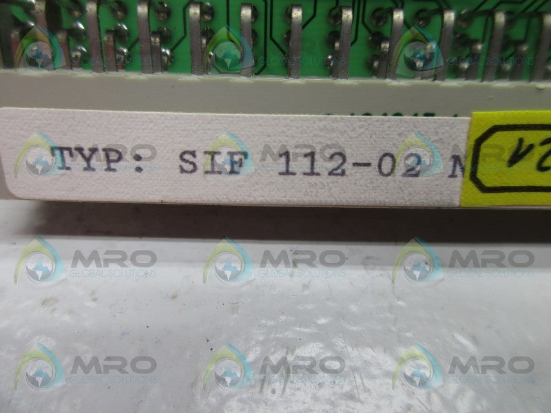 LEUKHARDT SIF-112-02 CIRCUIT BOARD CARD  UNMP