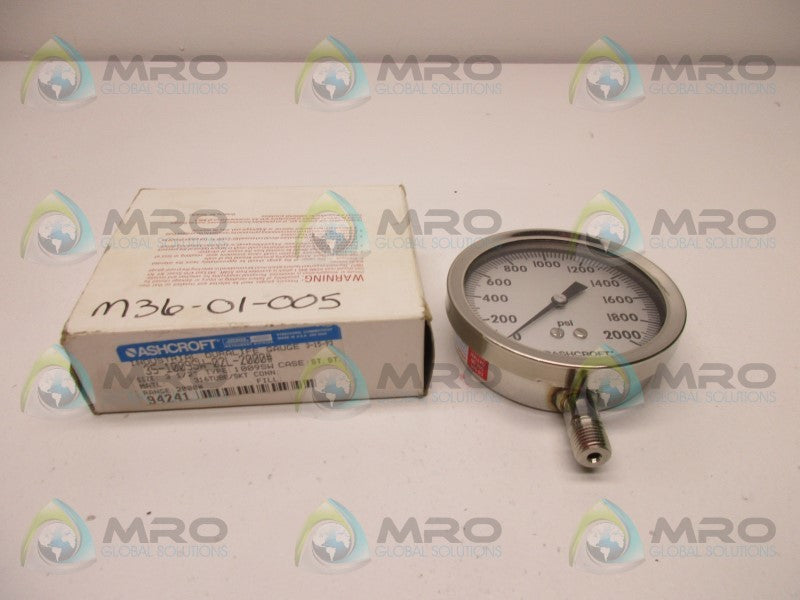 ASHCROFT 351009SW02L2000# PRESSURE GAUGE  NSMP