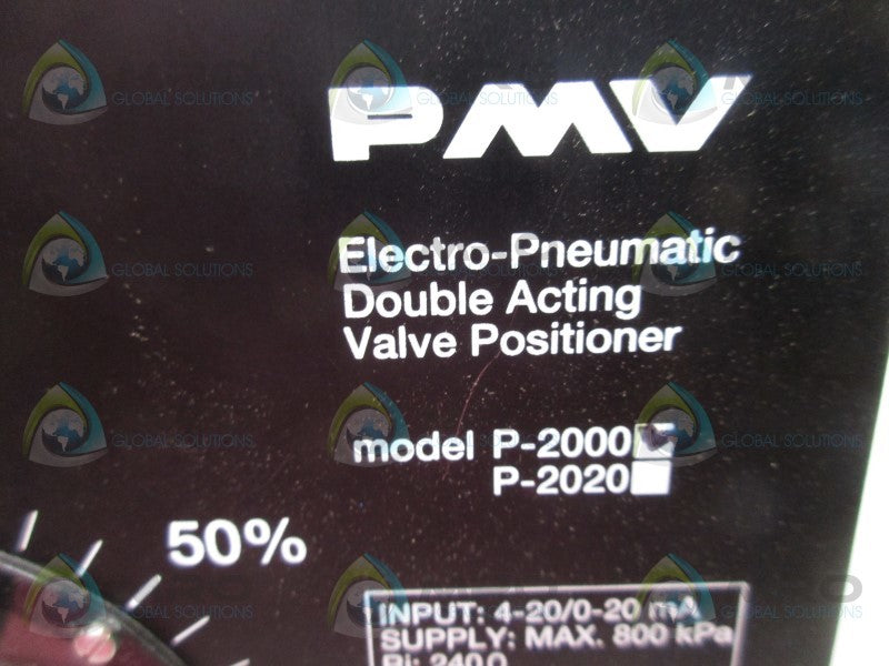 PMV P-2000 ELECTRO-PNEUMATIC DOUBLE ACTING VALVE POSITIONER  NSMP