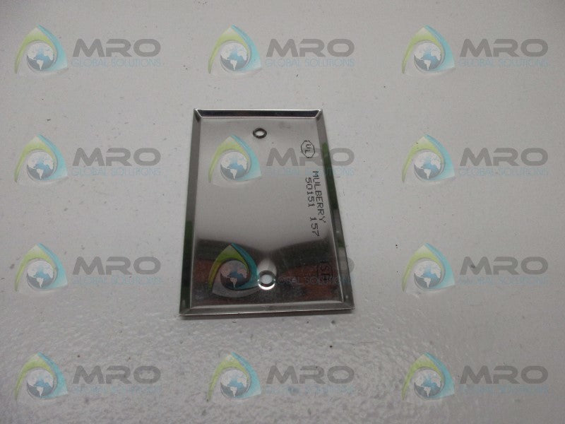 MULBERRY 50151 STAINLESS STEEL SINGLE GANG WALL PLATE  NSMP