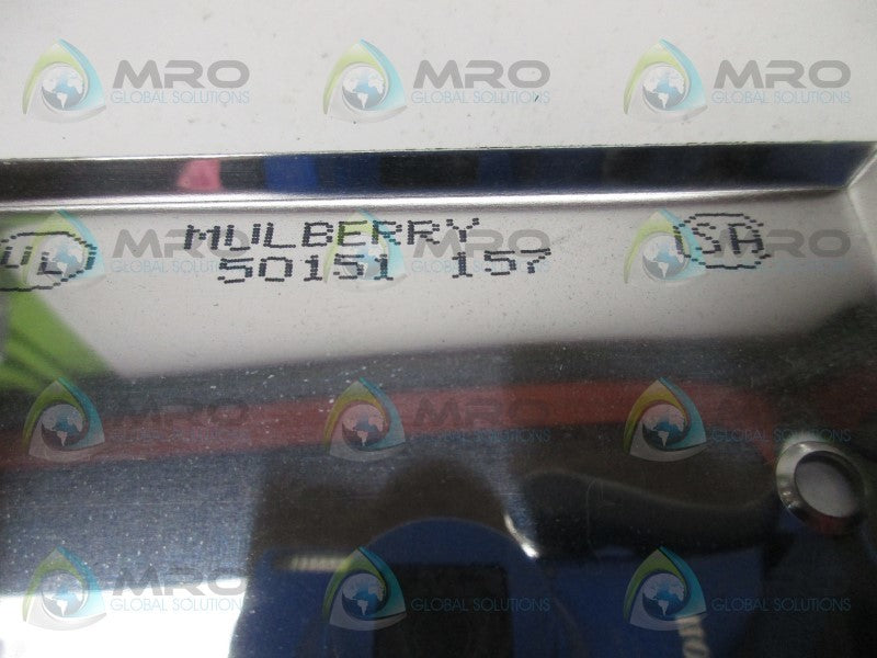 MULBERRY 50151 STAINLESS STEEL SINGLE GANG WALL PLATE  NSMP