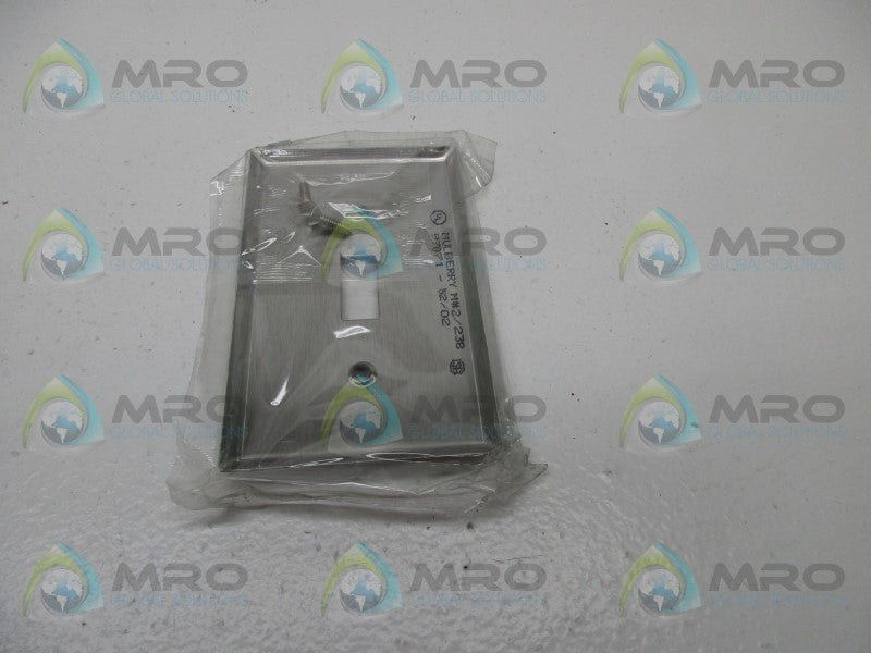 MULBERRY 97071 STAINLESS STEEL GANG TOGGLE SWITCH COVER  NSMP