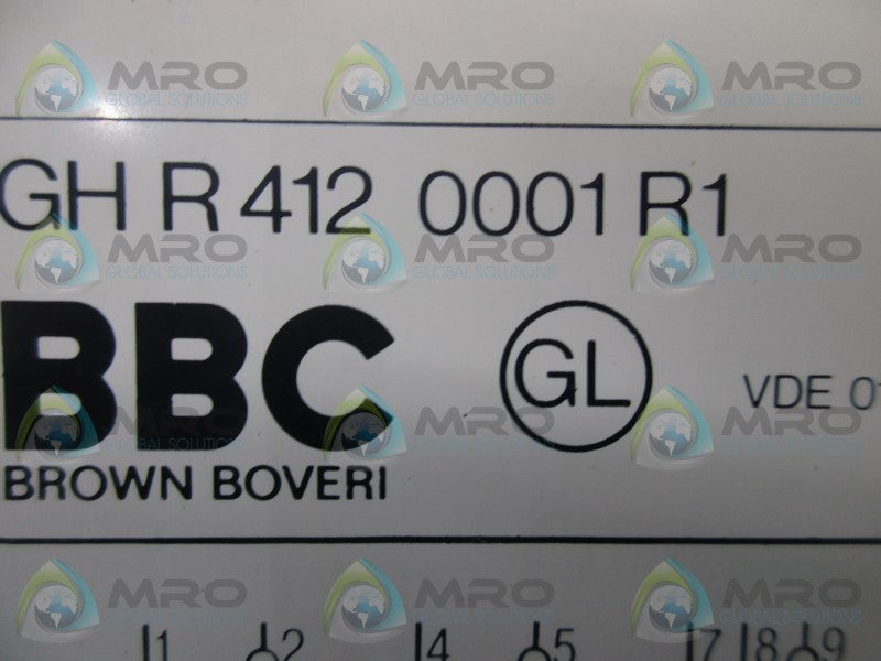 BBC GHR412-0001R1 LOGIC UNIT  UNMP
