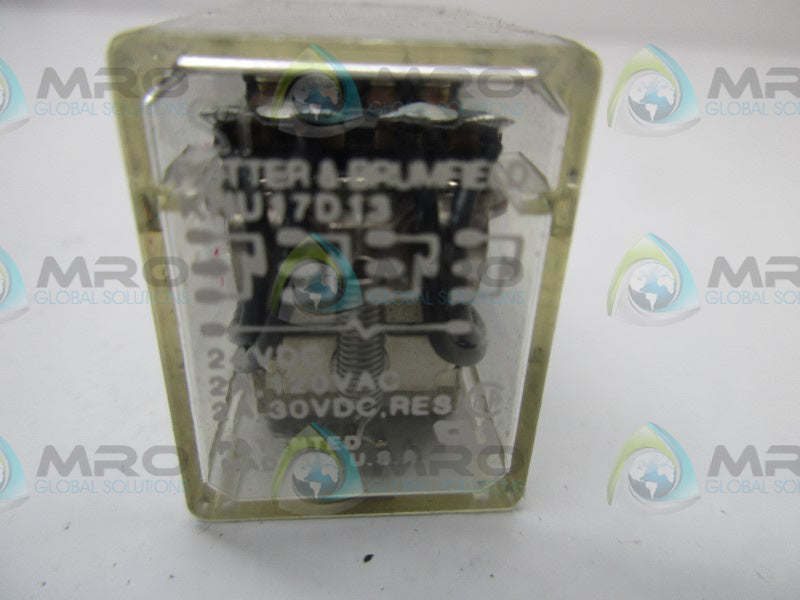 POTTER & BRUMFIELD KHU17D13 RELAY 24VDC  UNMP