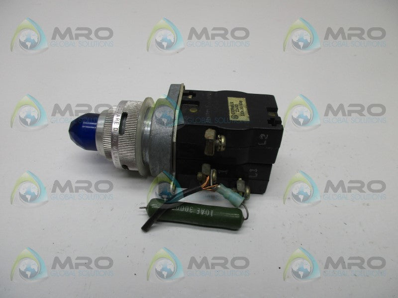 GENERAL ELECTRIC CR2940UX-224A2 BLUE PUSHBUTTON ILLUMINATED  UNMP