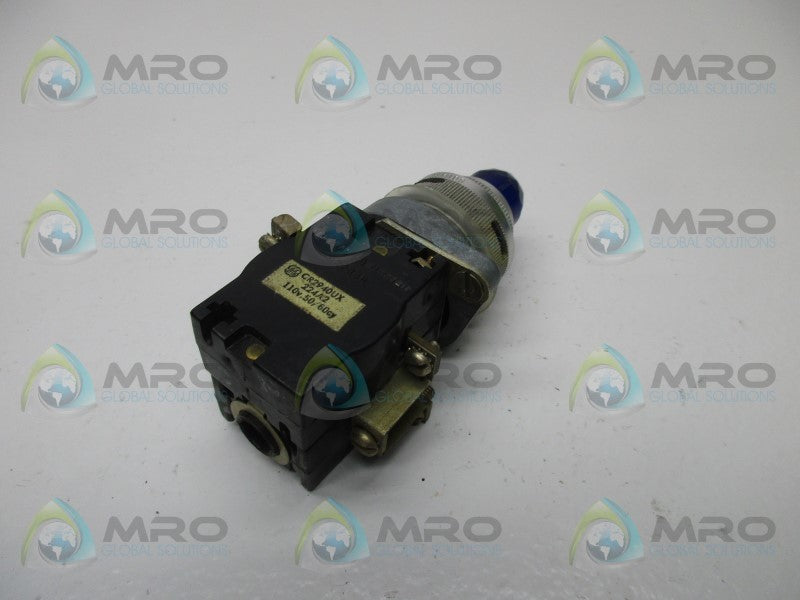 GENERAL ELECTRIC CR2940UX-224A2 BLUE PUSHBUTTON ILLUMINATED  UNMP