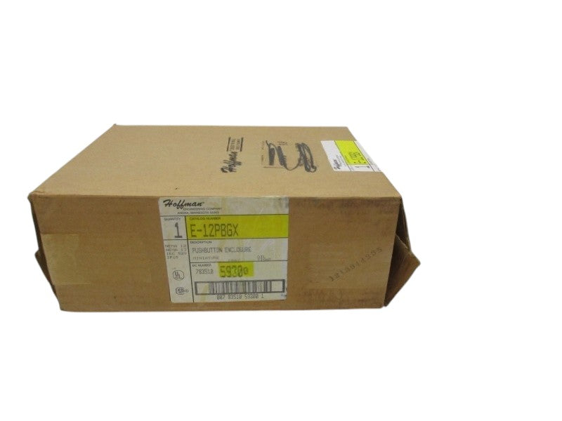 HOFFMAN E-12PBGX PUSHBUTTON ENCLOSURE  NSMP