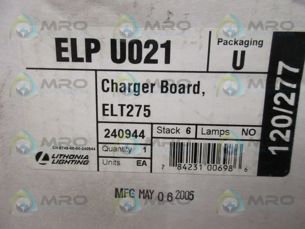LITHONIA LIGHTING ELPU021 CHARGER BOARD  NSMP