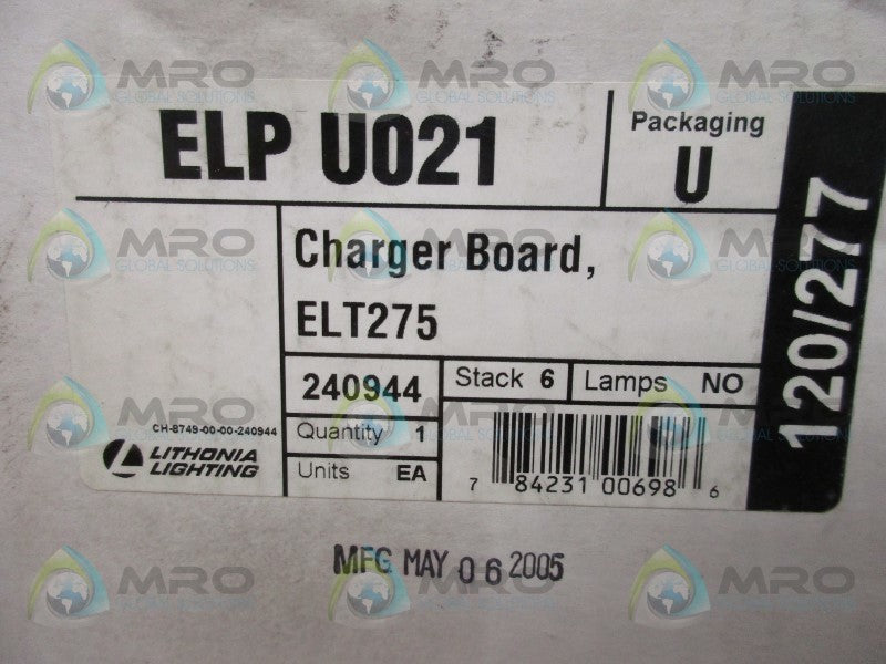 LITHONIA LIGHTING ELPU021 CHARGER BOARD  NSMP