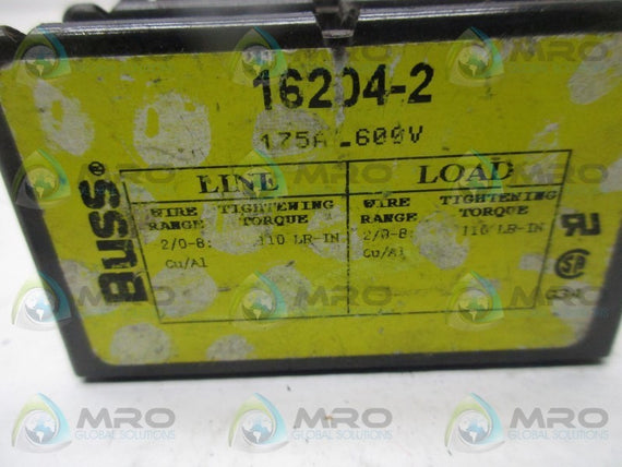 BUSSMANN 16204-2 TERMINAL BLOCK SPLICER  UNMP