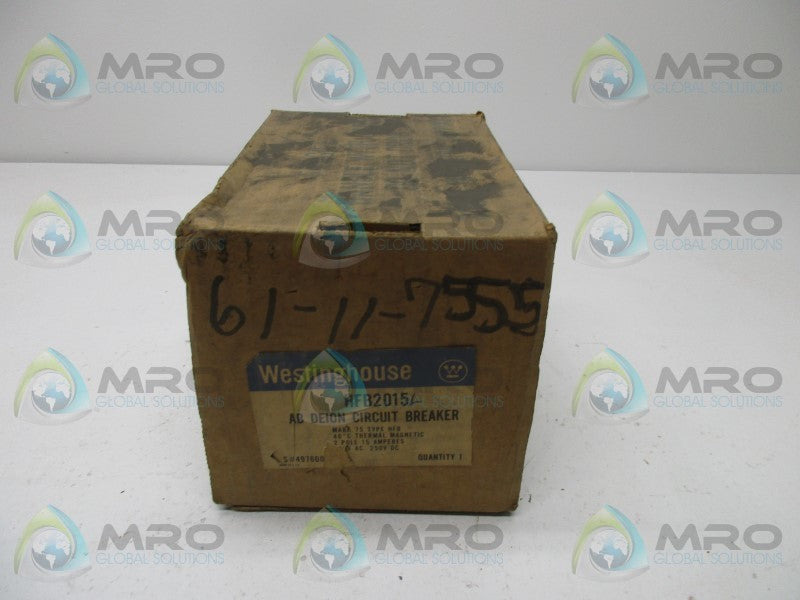 WESTINGHOUSE HFB2015 CIRCUIT BREAKER  NSMP
