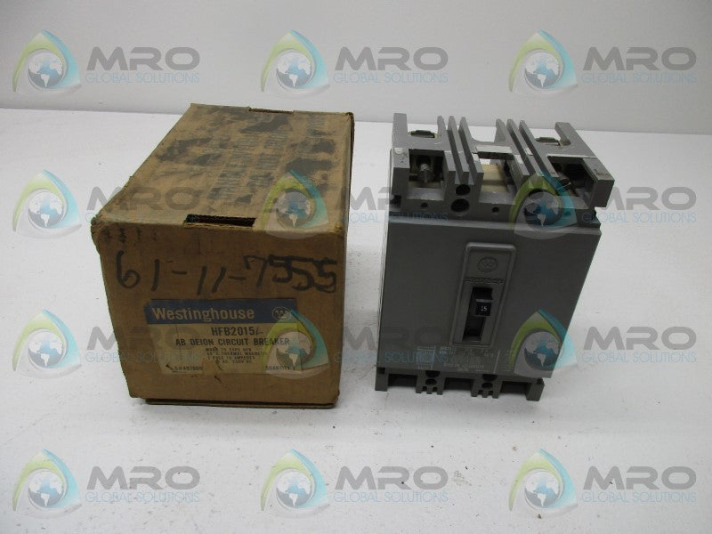 WESTINGHOUSE HFB2015 CIRCUIT BREAKER  NSMP