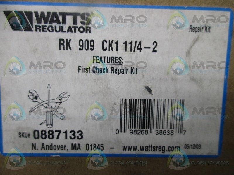 WATTS RK-909-CK1-11/4-2 FIRST CHECK REPAIR KIT  NSMP