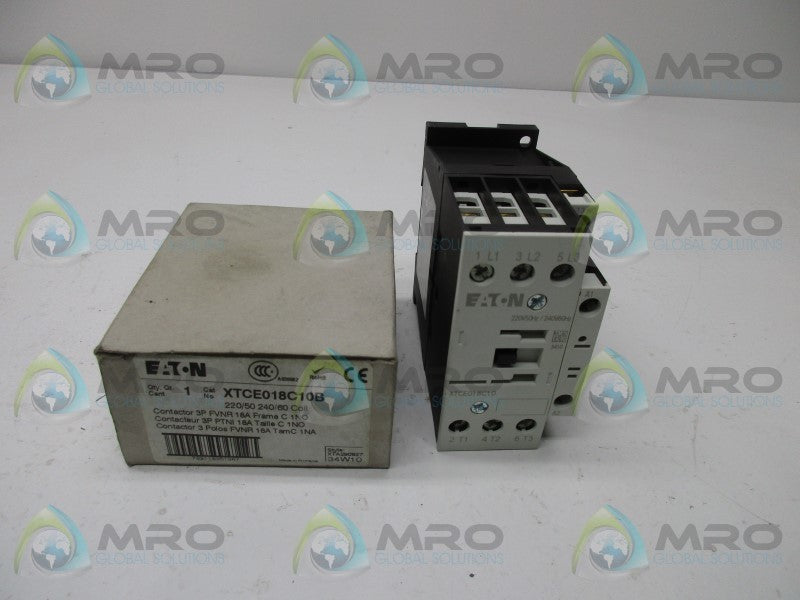 EATON XTCE018C10 CONTACTOR  NSMP