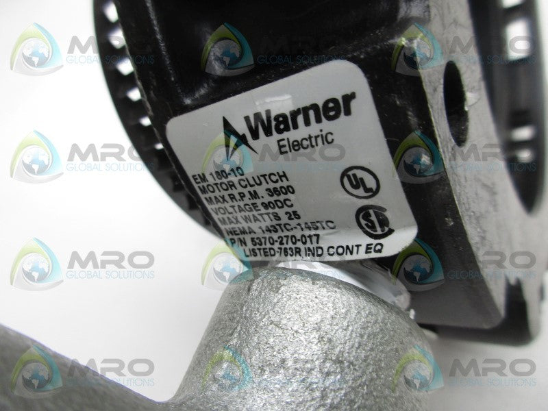 WARNER ELECTRIC 5370-270-017 MOTOR CLUTCH  UNMP