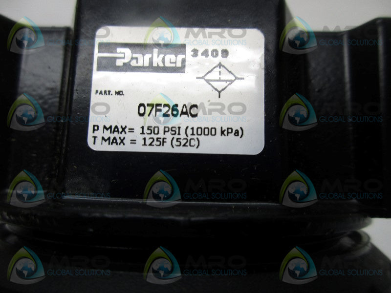 PARKER 07F26AC PNEUMATIC FILTER 3/8"  NSMP