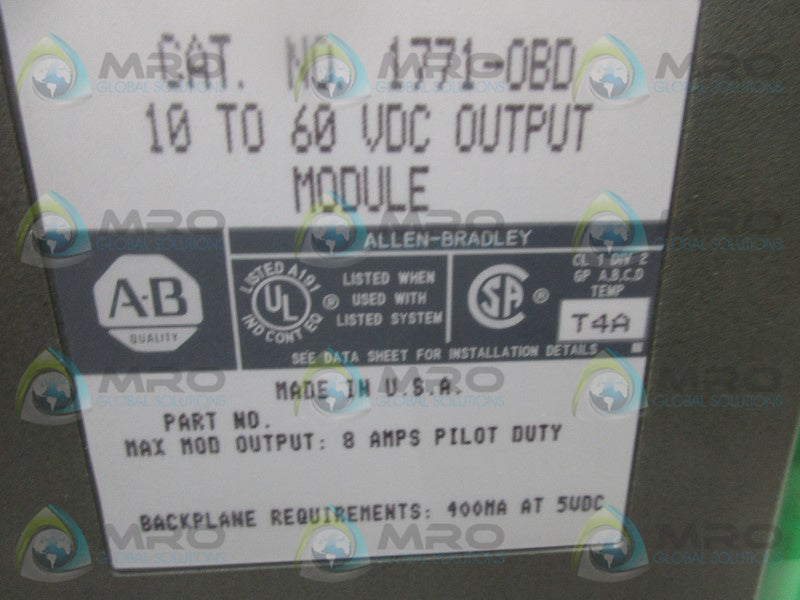 ALLEN BRADLEY 1771-OBD  NSMP