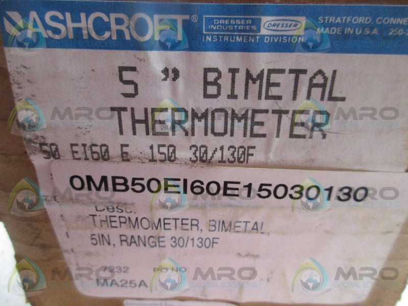 ASHCROFT 50EI60E150 5" 30/130F  NSMP