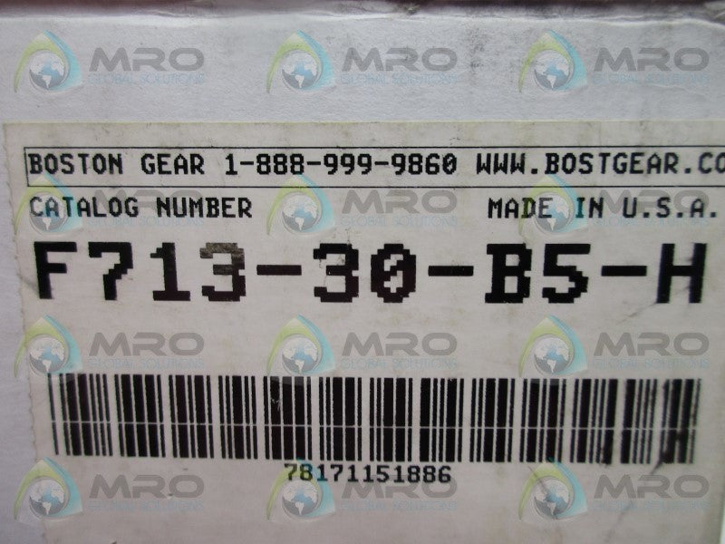 BOSTON GEAR F71330B5H GEAR REDUCER RATIO 30  NSMP