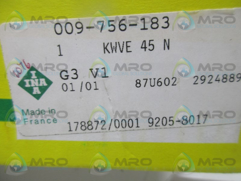 INA KWVE45N LINEAR BEARING  NSMP