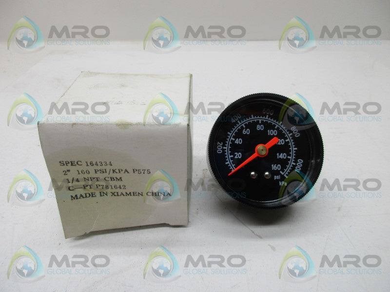 US GAUGE 164334 PRESSURE GAUGE 160PSI 2"  NSMP