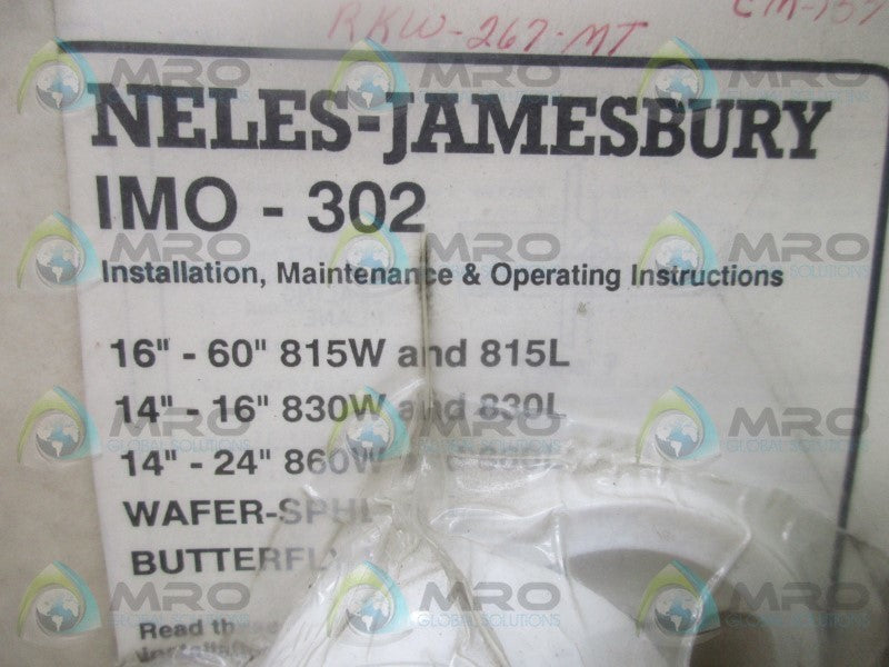 JAMESBURY RKW267MT SERVICE KIT  NSMP