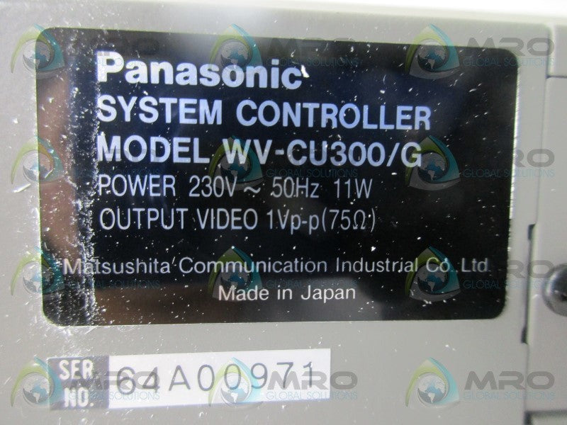 PANASONIC WV-CU300/G SYSTEM CONTROLLER  NSMP