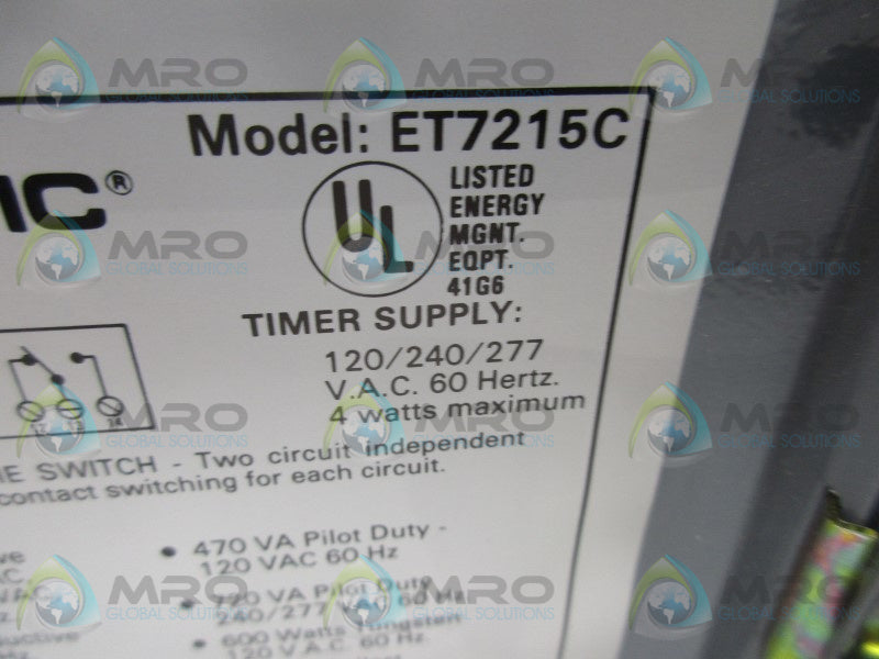 INTERMATIC ET7215C TIME CONTROL SWITCH  NSMP