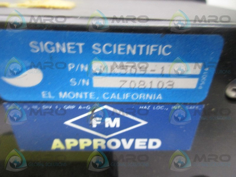 SIGNET SCIENTIFIC MK509-1 FLOWMETER  UNMP
