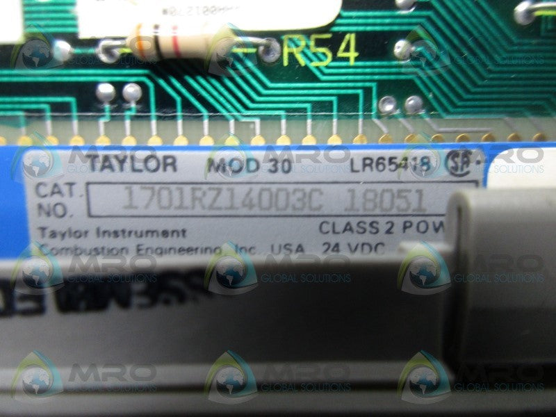 TAYLOR 1701RZ14003C CONTROLLER LOOP MOD 30  NSNP