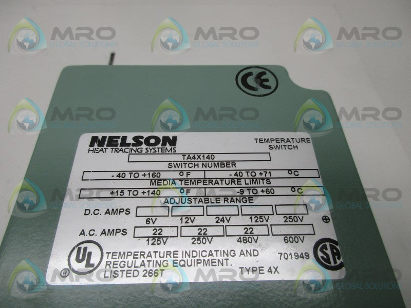 NELSON TA4X140 TEMPERTURE SWITCH HEAT TRACE THERMOSTAT  NSMP