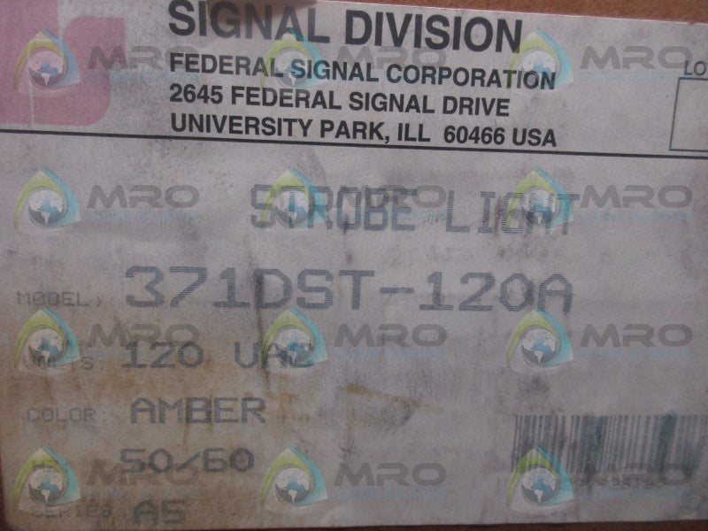 INDUSTRIAL SPARE PART 371DST-120A AMBER STROBE LIGHT  NSMP