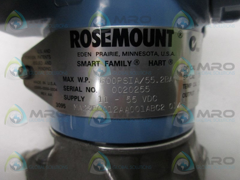 ROSEMOUNT 3095MA23BCC12AA001ABC2 PRESSURE TRANSMITTER  NSNP