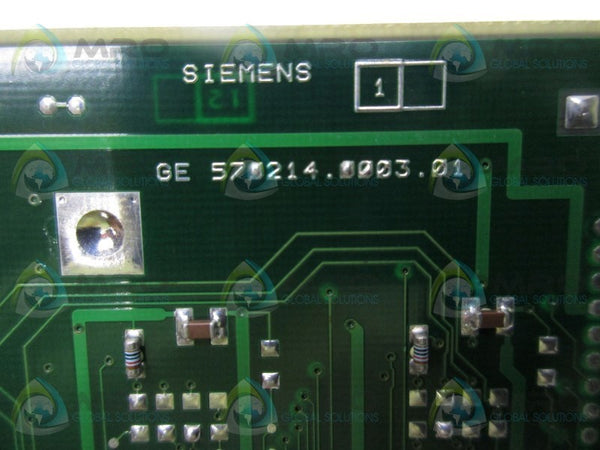 SIEMENS GE 570214.0003.01 CIRCUIT BOARD MODULE  UNMP