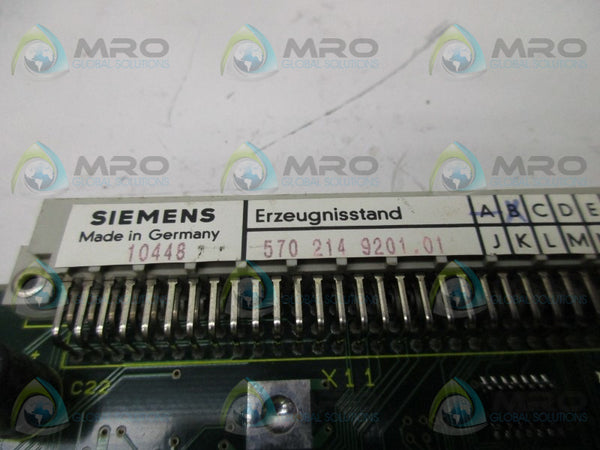 SIEMENS GE 570214.0003.01 CIRCUIT BOARD MODULE  UNMP