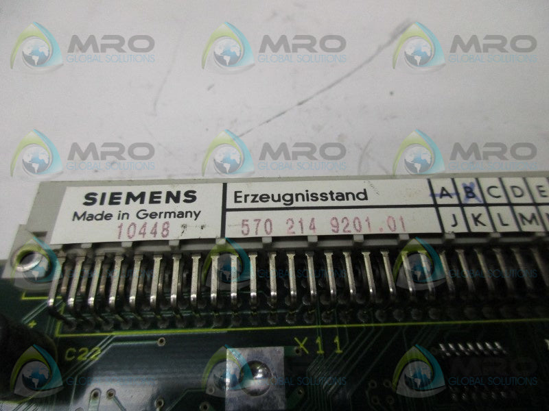 SIEMENS GE 570214.0003.01 CIRCUIT BOARD MODULE  UNMP